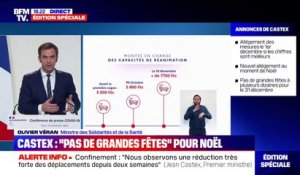 Olivier Véran annonce le passage "de 600 lits de réanimation armés à près de 1200 lits armés" en Auvergne-Rhône-Alpes