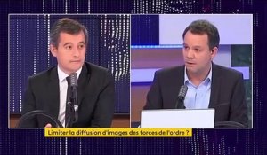 Loi "sécurité globale": Gérald Darmanin affirme qu'"il faudra flouter les visages des policiers et des gendarmes" avant de diffuser les images sur Internet - VIDEO