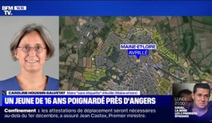 Caroline Houssin-Salvetat, (maire d'Avrillé): "L'agression s'est déroulée vers 11h30, à 100 mètres du lycée"