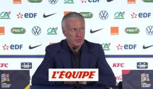 Deschamps : «Bravo à mes joueurs» - Foot - L. nations - Bleus