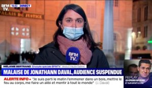 Jonathann Daval évacué après un malaise, l'audience suspendue