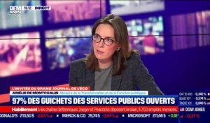 Amélie de Montchalin (ministre de la Transformation et de la Fonction publiques) : 97% des guichets des services publics ouverts - 19/11