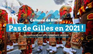 Carnaval de Binche : pas de gilles pour 2021 !