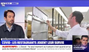 Pour le chef Jean-François Piège, le gouvernement prend des "mesurettes" pour les restaurateurs