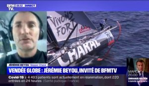 Vendée Globe: le skipper Jérémie Beyou s'exprime sur BFMTV depuis le milieu de l'Atlantique