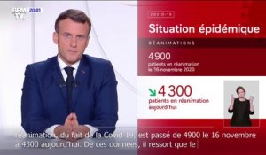Emmanuel Macron: "Le pic de la seconde vague de l'épidémie est passé"