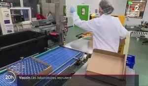 Vaccins contre le coronavirus : des laboratoires français qui recrutent