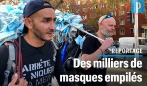 Ils marchent de Marseille à Paris pour ramasser les masques jetés au sol