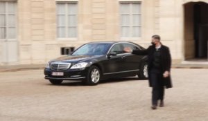 Alexander De Croo reçu par Emmanuel Macron à l'Elysée
