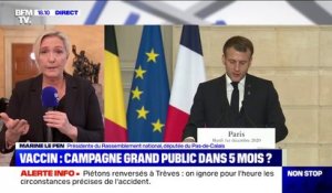 Marine Le Pen dénonce la "grande opacité sur la manière dont vont se dérouler les vaccinations" contre le Covid-19