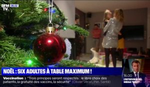 Noël: le gouvernement recommande de n''être que six adultes à table