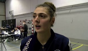 Amélie Rotar après le succès du Pays d'Aix Venelles Volley à Istres