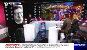 "Le vrai problème c'est la façon avec laquelle on utilise les forces de l'ordre",  Jean-Luc Mélenchon - 13/12