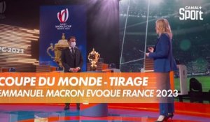 Emmanuel Macron évoque la Coupe du Monde 2023