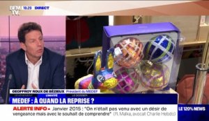 Geoffroy Roux de Bézieux: "Ce qu'on demande au gouvernement, c'est de trouver les mesures sanitaires secteur par secteur pour pouvoir rouvrir" - 16/12