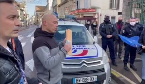 150 policiers manifestent devant le palais de justice de Troyes ce jeudi