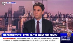 Gabriel Attal: Emmanuel Macron "a des symptômes réels de la maladie, c'est-à-dire une toux et une fatigue importante"