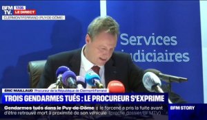 Trois gendarmes tués: pour le procureur de la République de Clermont-Ferrand, "c'est une horreur criminelle"