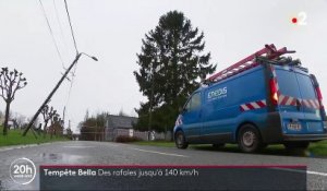 Tempête Bella : des rafales de vent jusqu'à 140 km/h et de nombreux dégâts