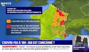 Couvre-feu à 18h: 20 départements pourraient être concernés