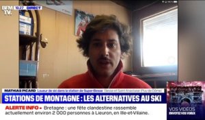 Fermeture des remontées mécaniques: "on espère pouvoir faire les vacances de février", confie Mathias Picard, loueur de ski dans la station de Super-Besse (Puy-de-Dôme)