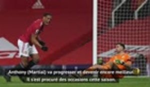 17e j. - Solskjaer : "On a vu un Martial plus confiant"