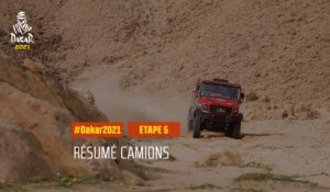 #DAKAR2021 - Étape 5 - Riyadh / Al Qaisumah - Résumé Camion