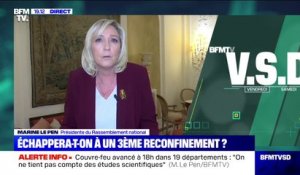 Pour Marine Le Pen, un troisième confinement peut "être évité"