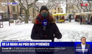 Les Pyrénées-Orientales sous la neige avec le passage de la dépression Filomena