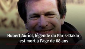 Hubert Auriol, légende du Paris-Dakar, est mort à l'âge de 68 ans