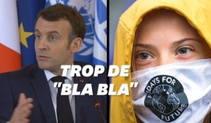 Greta Thunberg propose son résumé du One Planet Summit, Macron lui répond
