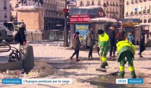 Espagne : Madrid toujours bloquée par la neige