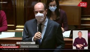 Vaccination: "La France n'a pas à rougir de sa stratégie" assure Jean Castex
