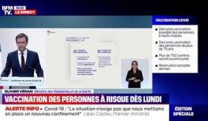 Vaccination: Olivier Véran annonce un numéro de téléphone national, le 0800 009 110 pour prendre rendez-vous