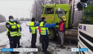 Intempéries : la neige s’empare du nord-est de la France