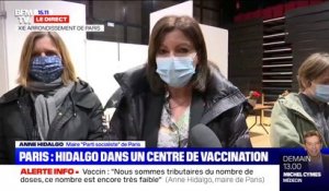 Anne Hidalgo (maire PS de Paris): "Si on restait sur un rythme de 10.000 doses par semaine, il nous faudrait 8 mois pour vacciner les plus de 75 ans"