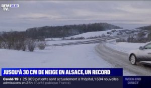 Très fortes chutes de neige en Alsace: jusqu'à 30 cm par endroits