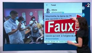 Covid-19 : une rumeur propagée sur Twitter prétendait que la première vaccinée de France était décédée