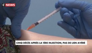 Coronavirus : Cinq décès après la première injection, pas de lien avéré