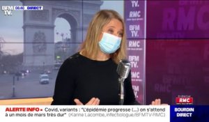 L'infectiologue Karine Lacombe estime que les masques FFP2 sont "durs à porter toute la journée"