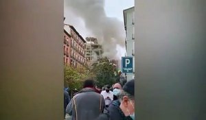 Espagne: Enorme explosion dans le centre de Madrid - Un immeuble apparaît éventré