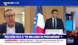 Macron face à "66 millions de procureurs" ? Éric Diard "très choqué" par les propos du président