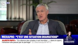 Didier Deschamps sur Mediapro: "Si on en est arrivés à cette situation, c'est qu'en amont il n'y a pas eu les précautions suffisantes"