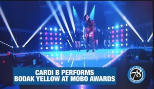 Cardi B Performs at MOBO AWARDS.
