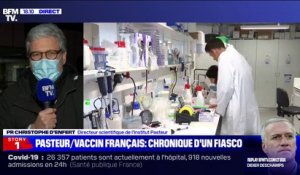 Covid-19: Pr Christophe D'enfert (directeur scientifique de l'Institut Pasteur): "Le candidat vaccin (…) s'est avéré ne pas conférer une immunité suffisante chez les volontaires"