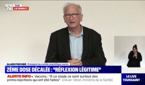 Alain Fischer sur l'espacement des injections du vaccin: "La protection pourrait être moins efficace chez les sujets plus âgés"