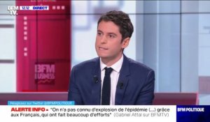 Gabriel Attal: "Évidemment si aujourd'hui vous êtes à l'étranger, vous pouvez rentrer en France"