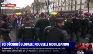 Plusieurs centaines de personnes manifestent à Paris contre la loi sécurité globale