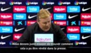 21e j. - Koeman : "Certaines personnes veulent nuire au Barça"