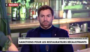 Julien Odoul : «C'est un cri de désespoir», à propos de l'appel à la désobéissance civile des restaurateurs, dans #MidiNews